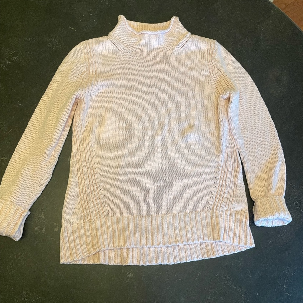 Light pink J. Crew turtleneck sweater